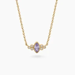 Collier Azel Plaque Or Jaune Oxyde De Zirconium|Marc Orian Sale