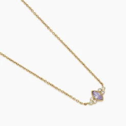 Collier Azel Plaque Or Jaune Oxyde De Zirconium|Marc Orian Sale