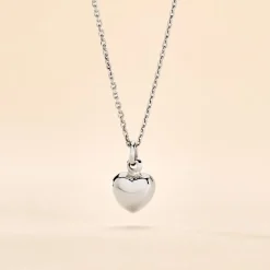 Collier Barbara Argent Blanc