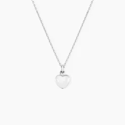 Collier Barbara Argent Blanc