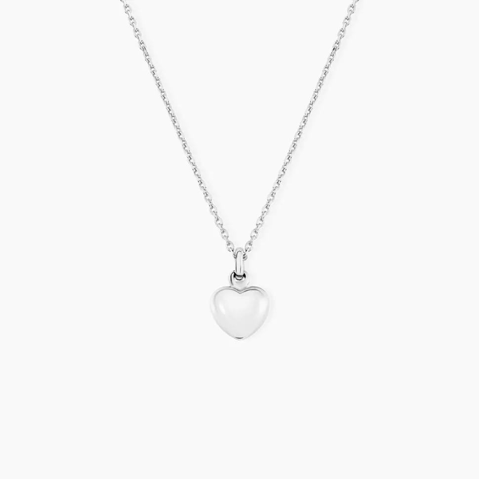 Collier Barbara Argent Blanc
