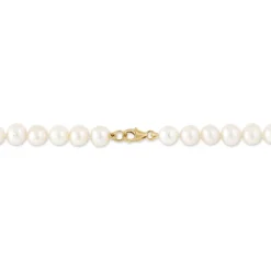 Collier Baroque Or Jaune Perle De Culture