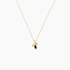 Collier Bendt Or Jaune Saphir Diamant
