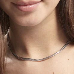 Collier Benedicta Argent Blanc