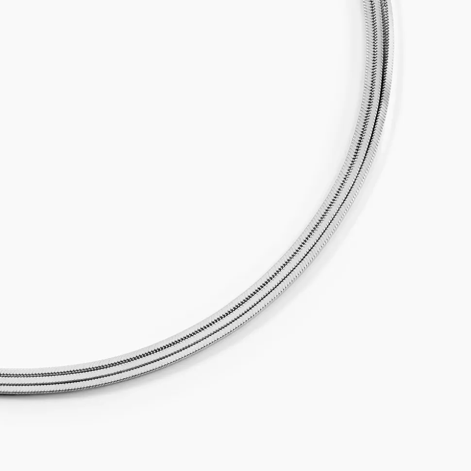 Collier Benedicta Argent Blanc