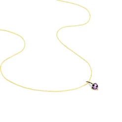 Collier Bertille Or Jaune Amethyste Et Oxyde De Zirconium|Marc Orian Online