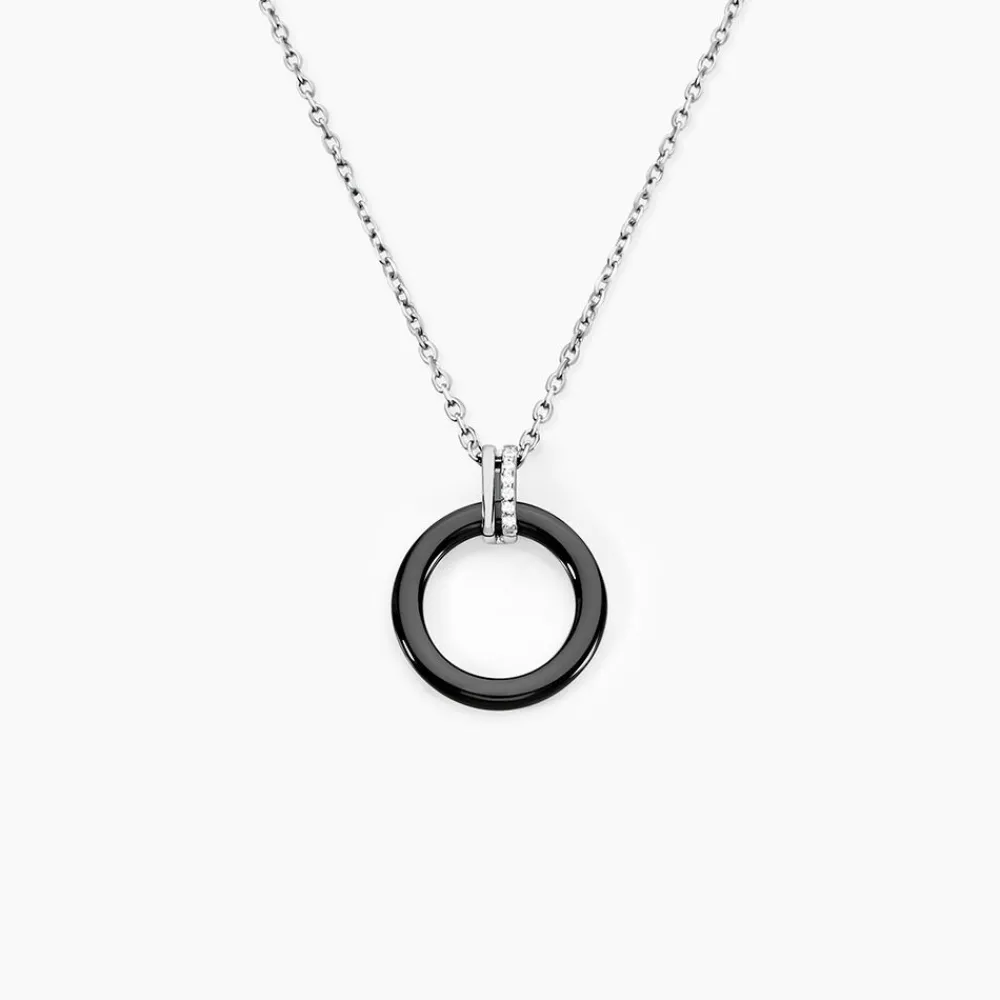 Collier Bertillianne Argent Blanc Céramique Et Oxyde De Zirconium|Marc Orian Hot
