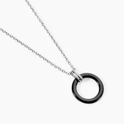 Collier Bertillianne Argent Blanc Céramique Et Oxyde De Zirconium|Marc Orian Hot