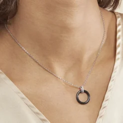 Collier Bertillianne Argent Blanc Céramique Et Oxyde De Zirconium|Marc Orian Hot