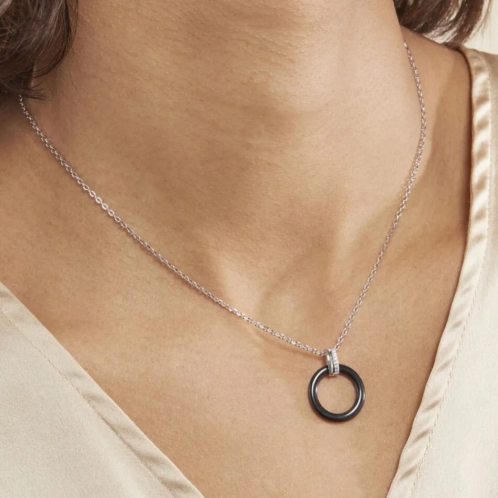 Collier Bertillianne Argent Blanc Céramique Et Oxyde De Zirconium|Marc Orian Hot