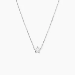 Collier Bess Argent Blanc