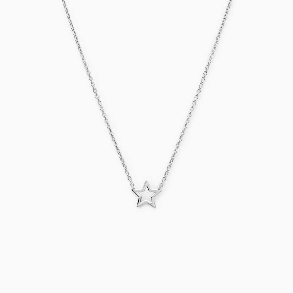 Collier Bess Argent Blanc