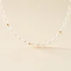 Collier Billes Or Jaune Perle De Culture