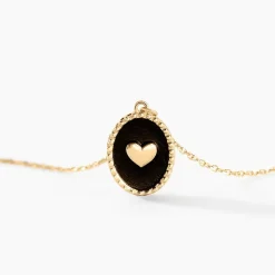 Collier Black Jack Or Jaune