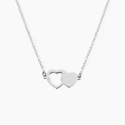 Collier Blandine Argent Blanc