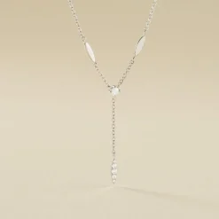 Collier Bormana Argent Blanc Oxyde De Zirconium