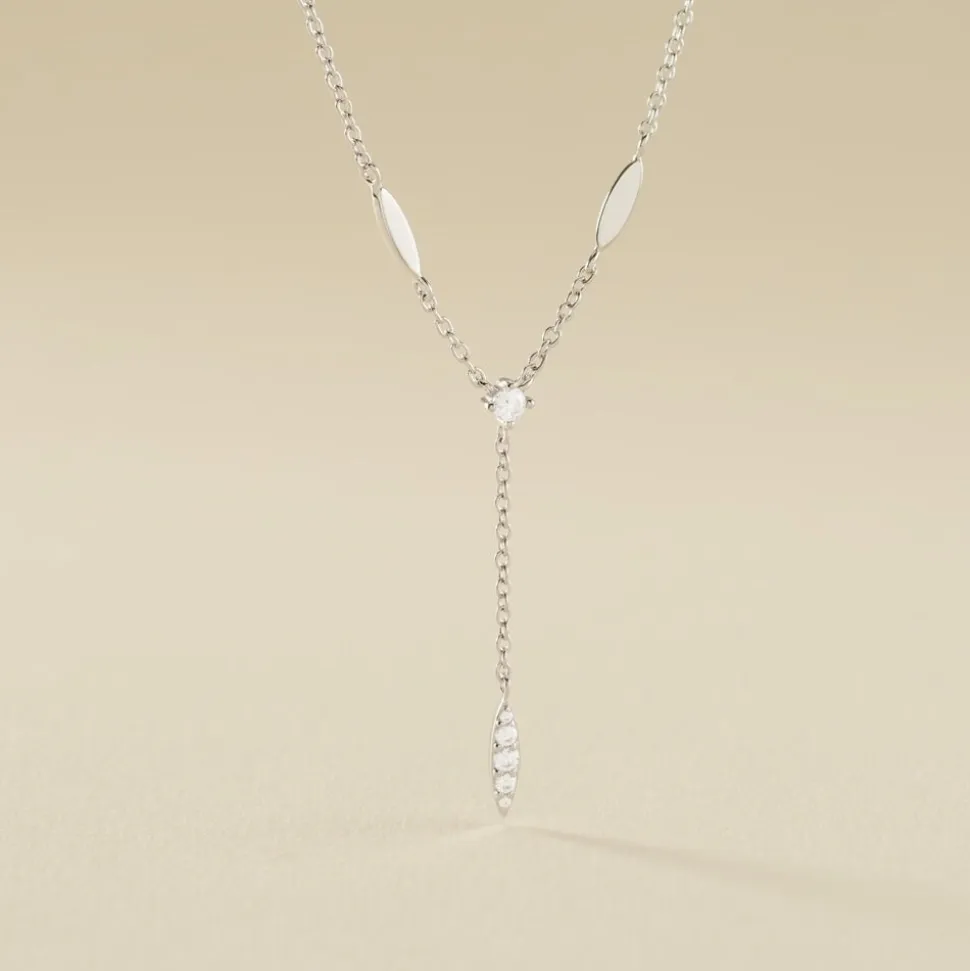Collier Bormana Argent Blanc Oxyde De Zirconium