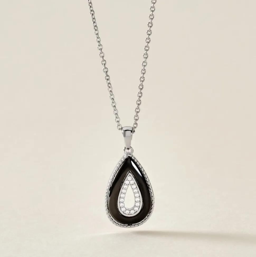 Collier Boyce Argent Blanc Céramique Oxyde De Zirconium