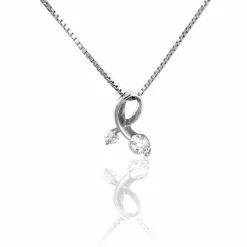 Collier Briaga Argent Blanc Oxyde De Zirconium|Marc Orian Discount
