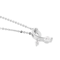 Collier Briaga Argent Blanc Oxyde De Zirconium|Marc Orian Discount