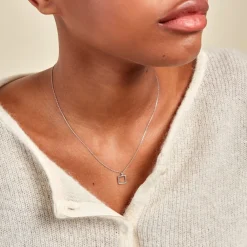 Collier Brielle Argent Blanc|Marc Orian Clearance