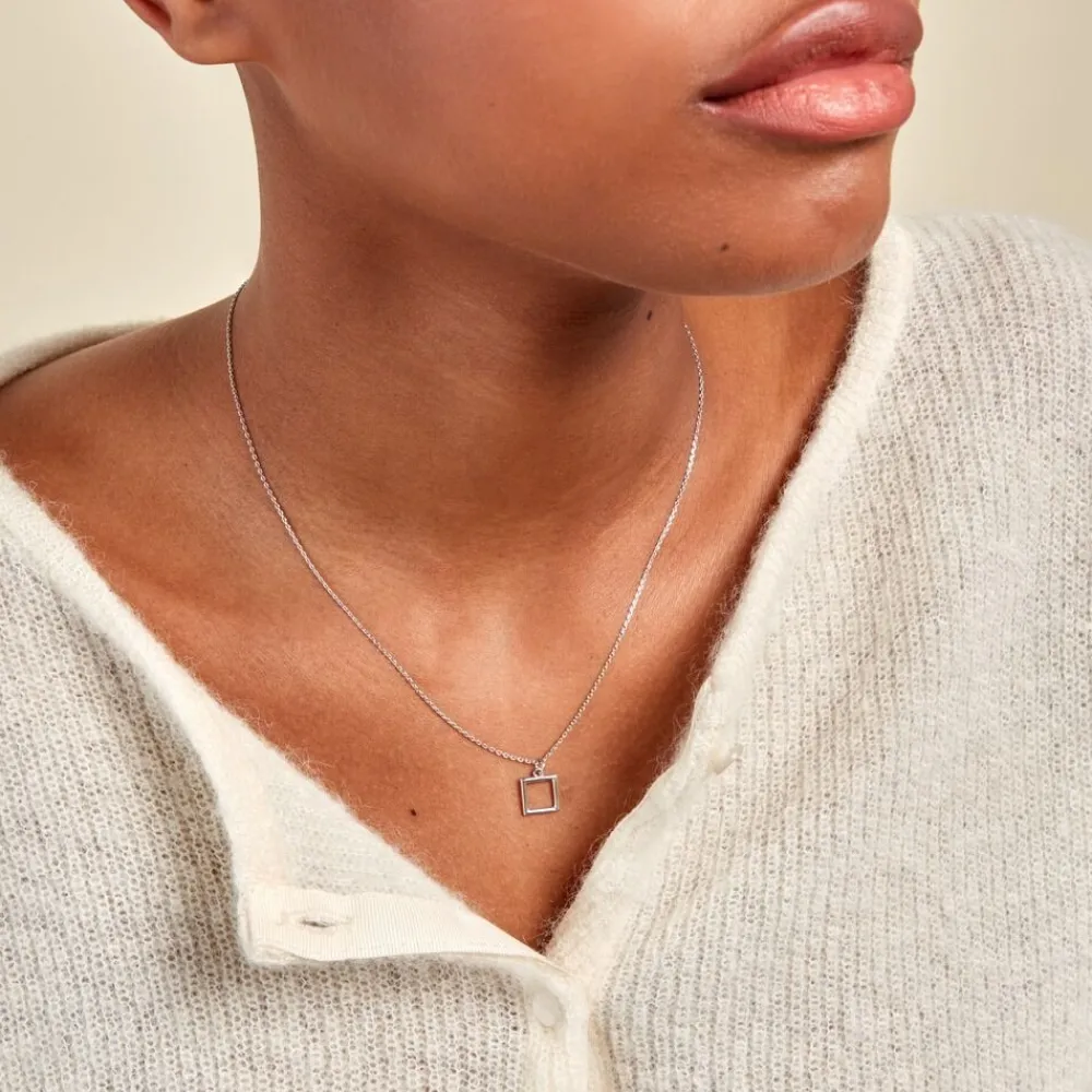 Collier Brielle Argent Blanc|Marc Orian Clearance