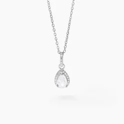 Collier Briony Argent Blanc Oxyde De Zirconium