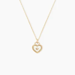 Collier Bronte Or Jaune Nacre Diamant