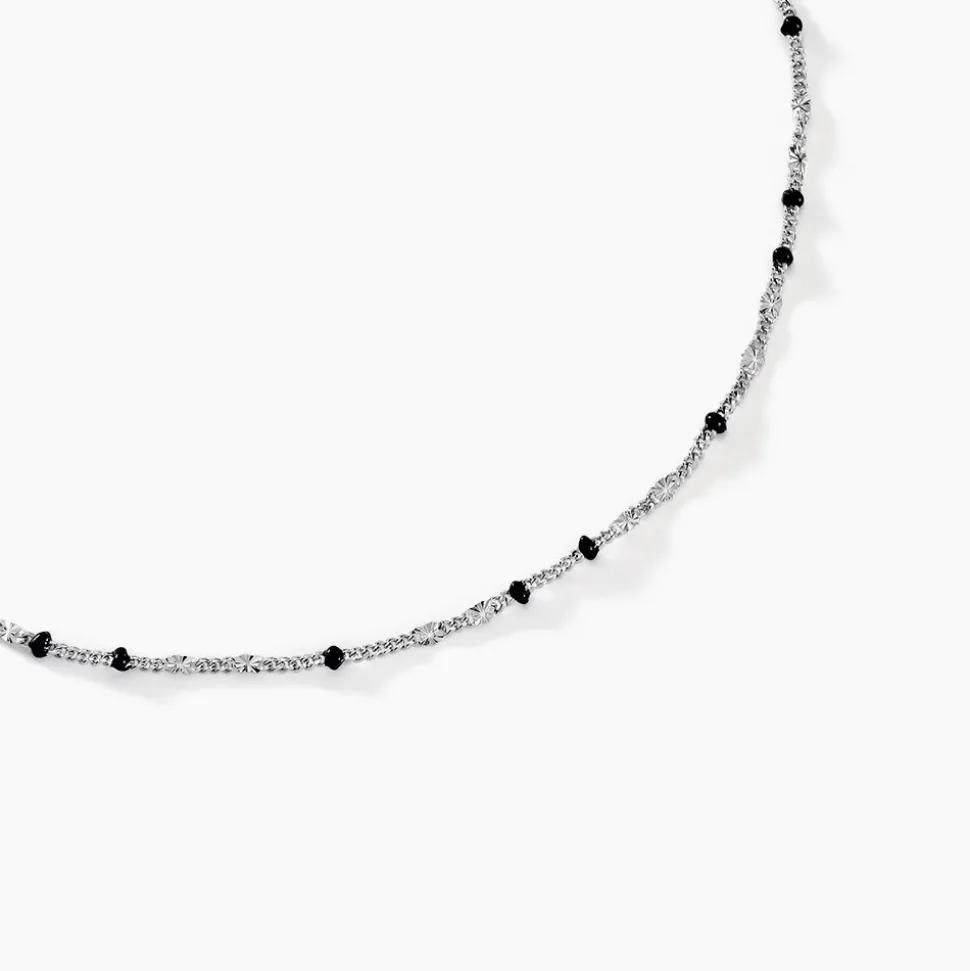 Collier Cacilia Argent Blanc