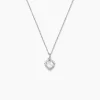 Collier Calvi Argent Blanc Oxyde De Zirconium
