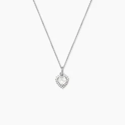 Collier Calvi Argent Blanc Oxyde De Zirconium
