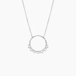Collier Camil Argent Blanc Oxyde De Zirconium