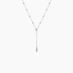 Collier Capella Argent Blanc Oxyde De Zirconium