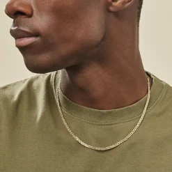 Collier Capucin Maille Marine Plate|Marc Orian