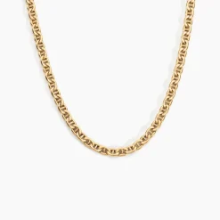 Collier Capucin Maille Marine Plate|Marc Orian