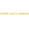Collier Capucin Or Jaune Maille Marine Plate