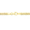 Collier Capucin Or Jaune Maille Marine Plate