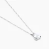 Collier Carolyn Argent Blanc Oxyde De Zirconium