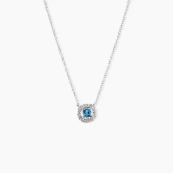 Collier Carren Argent Blanc Oxyde De Zirconium