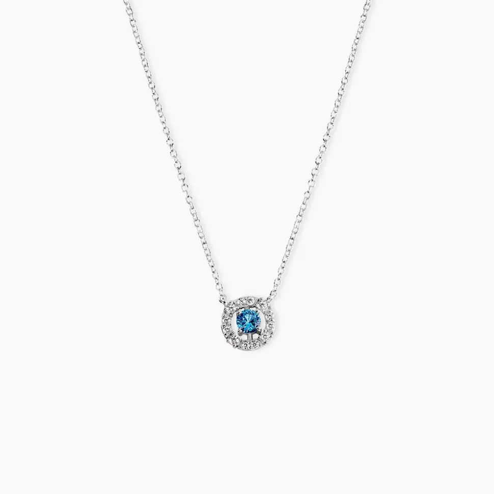 Collier Carren Argent Blanc Oxyde De Zirconium
