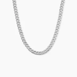 Collier Casper Argent Blanc