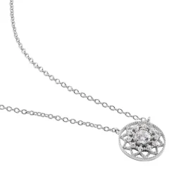 Collier Cassandria Argent Blanc Oxyde De Zirconium