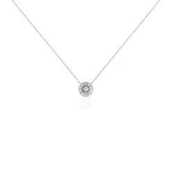 Collier Cassandria Argent Blanc Oxyde De Zirconium