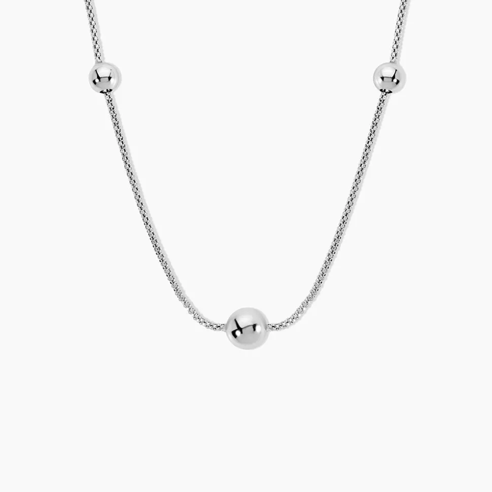 Collier Catarina Argent Blanc