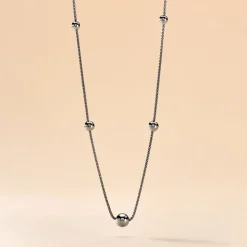 Collier Catarina Argent Blanc