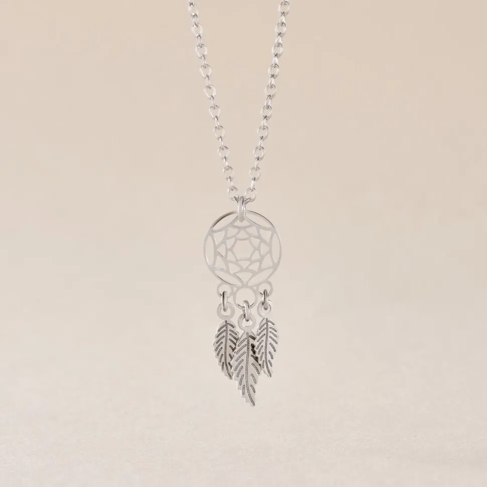 Collier Catchy Argent Blanc