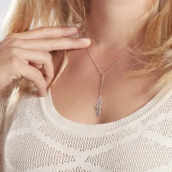 Collier Catchy Argent Blanc