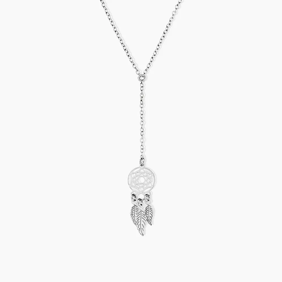 Collier Catchy Argent Blanc