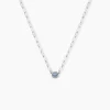 Collier Cesarie Argent Blanc Oxyde De Zirconium