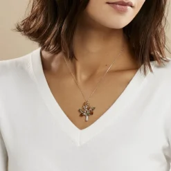Collier Chahida Argent Blanc Ambre|Marc Orian New